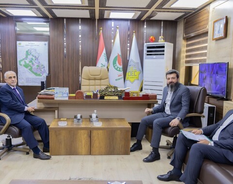 The Director General of Oil Exploration Company receives the deputy Aswan S. Al-Kildani.