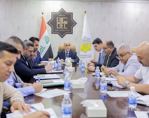 The Oil Exploration Company holds its periodic meeting with heads of seismic crews to follow up the field work progress.