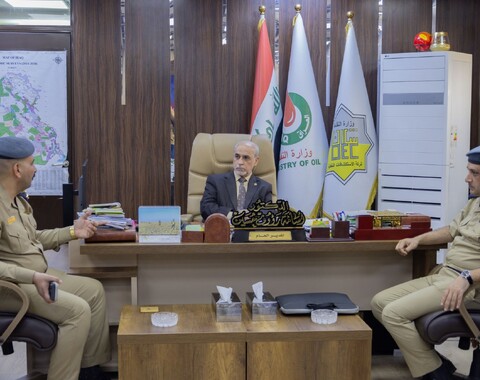 The Oil Exploration Company hold a joint meeting with the  Army Aviation Command and Airbus Company in Iraq