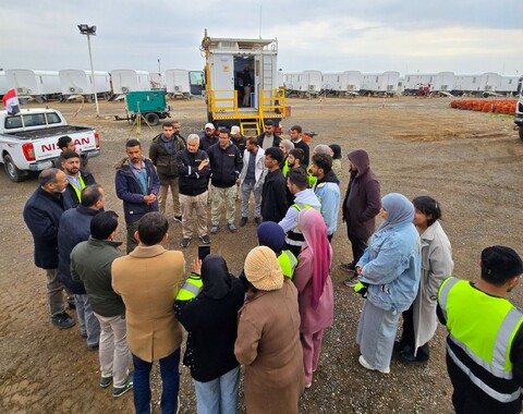 University of Mosul Professors and Students Pay Scientific Visit to Seismic Crew 7 in Nineveh
