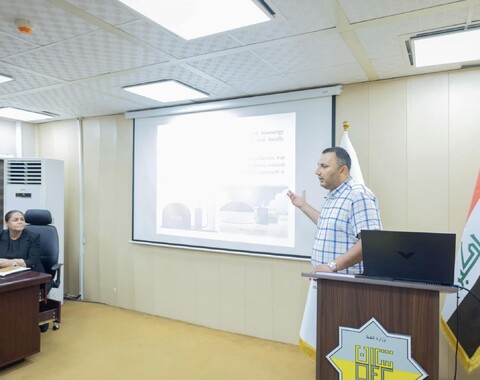 HSE Department Organizes a Lecture about “Sustainable Path for Biogas Production from Petroleum Oily Sludge by Anaerobic Co- Digestion Process Followed by Reusing The Residual Digestate in Concrete Mix”