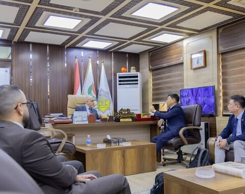 The Director General of Oil Exploration Company receives a delegation of Kuwait Energy